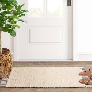 Threshold - Woven Natural Rug NWT 24”x36”